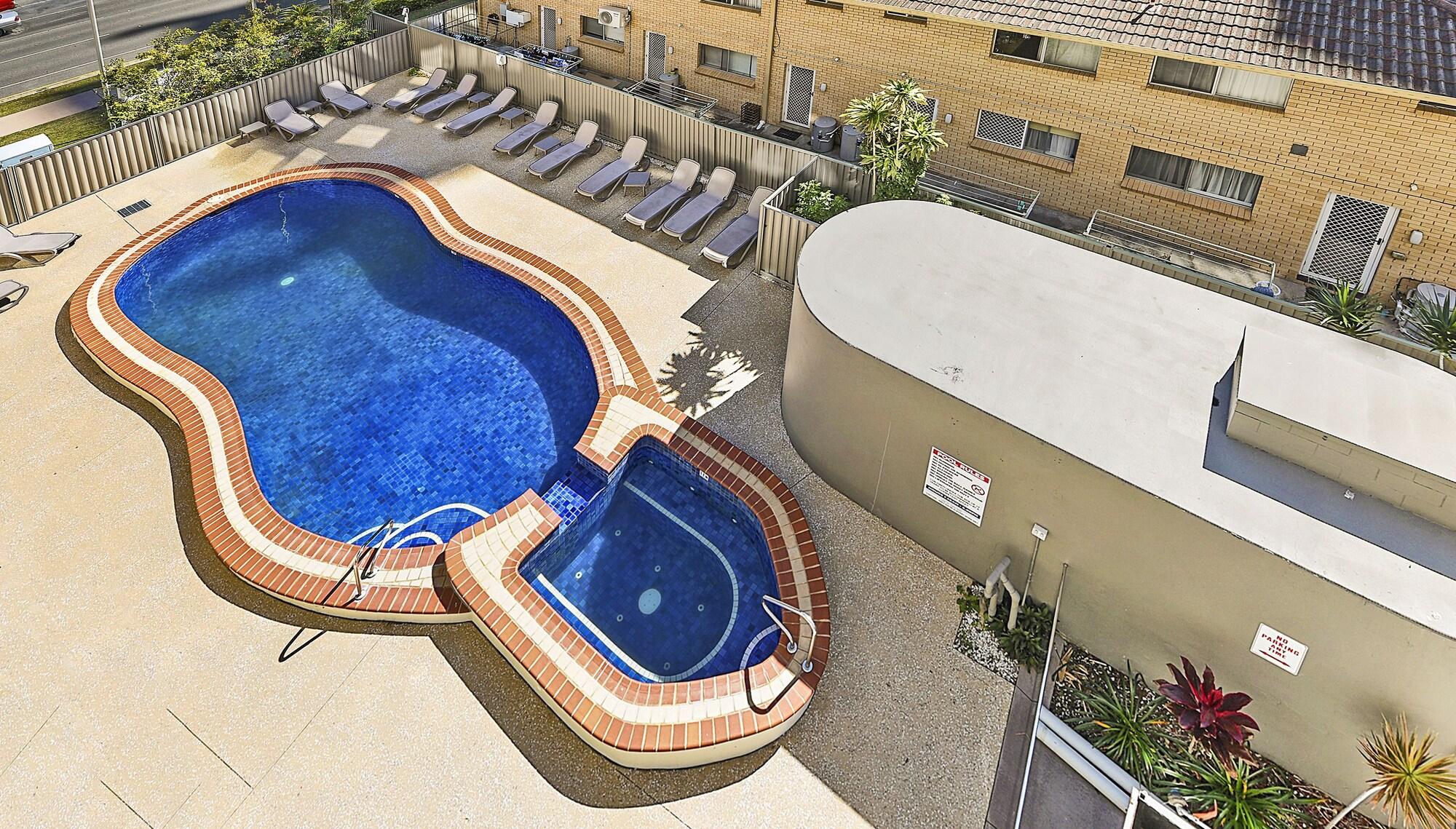 Broadbeach Travel Inn Apartments Guldkusten Exteriör bild