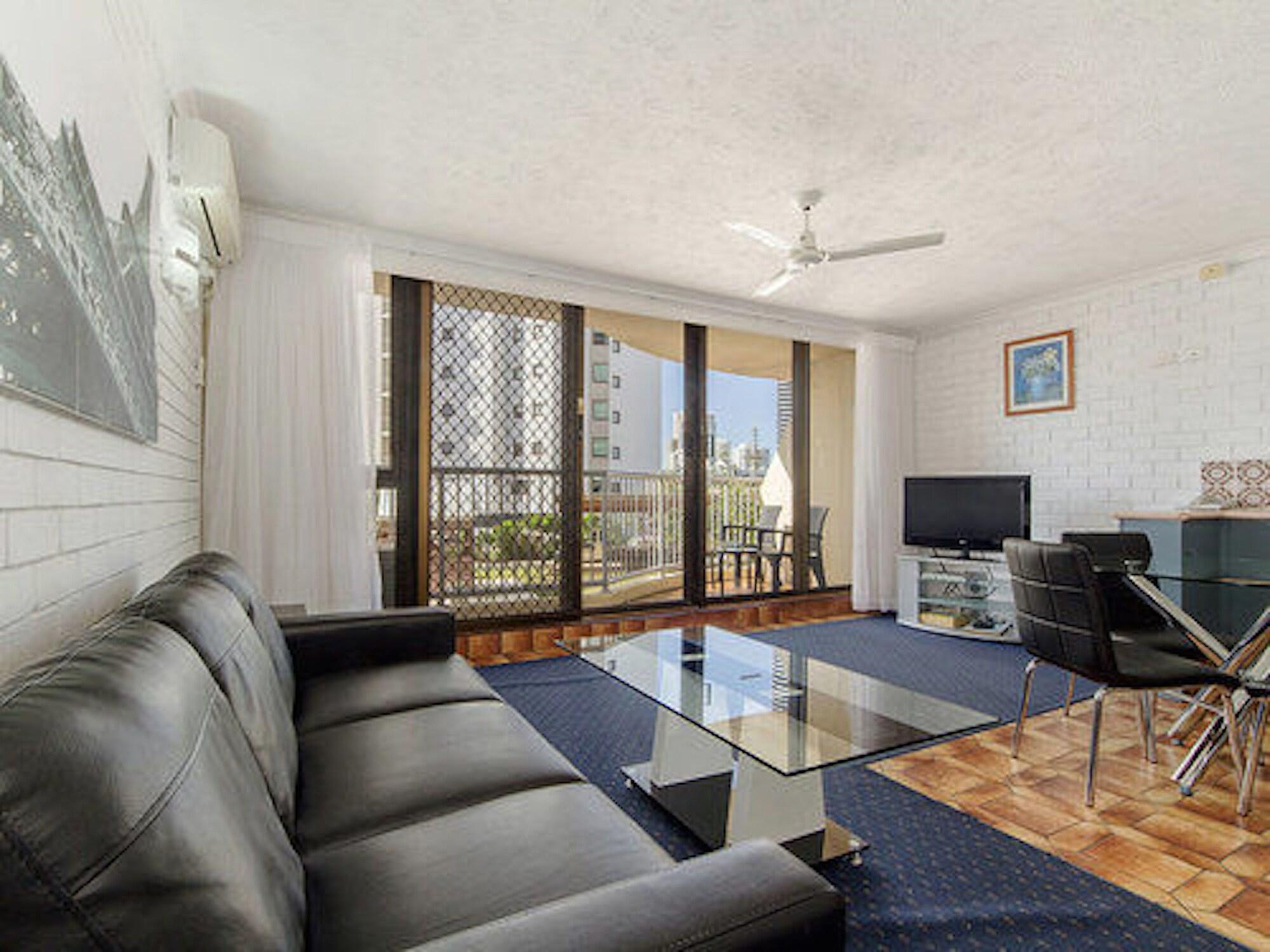 Broadbeach Travel Inn Apartments Guldkusten Exteriör bild
