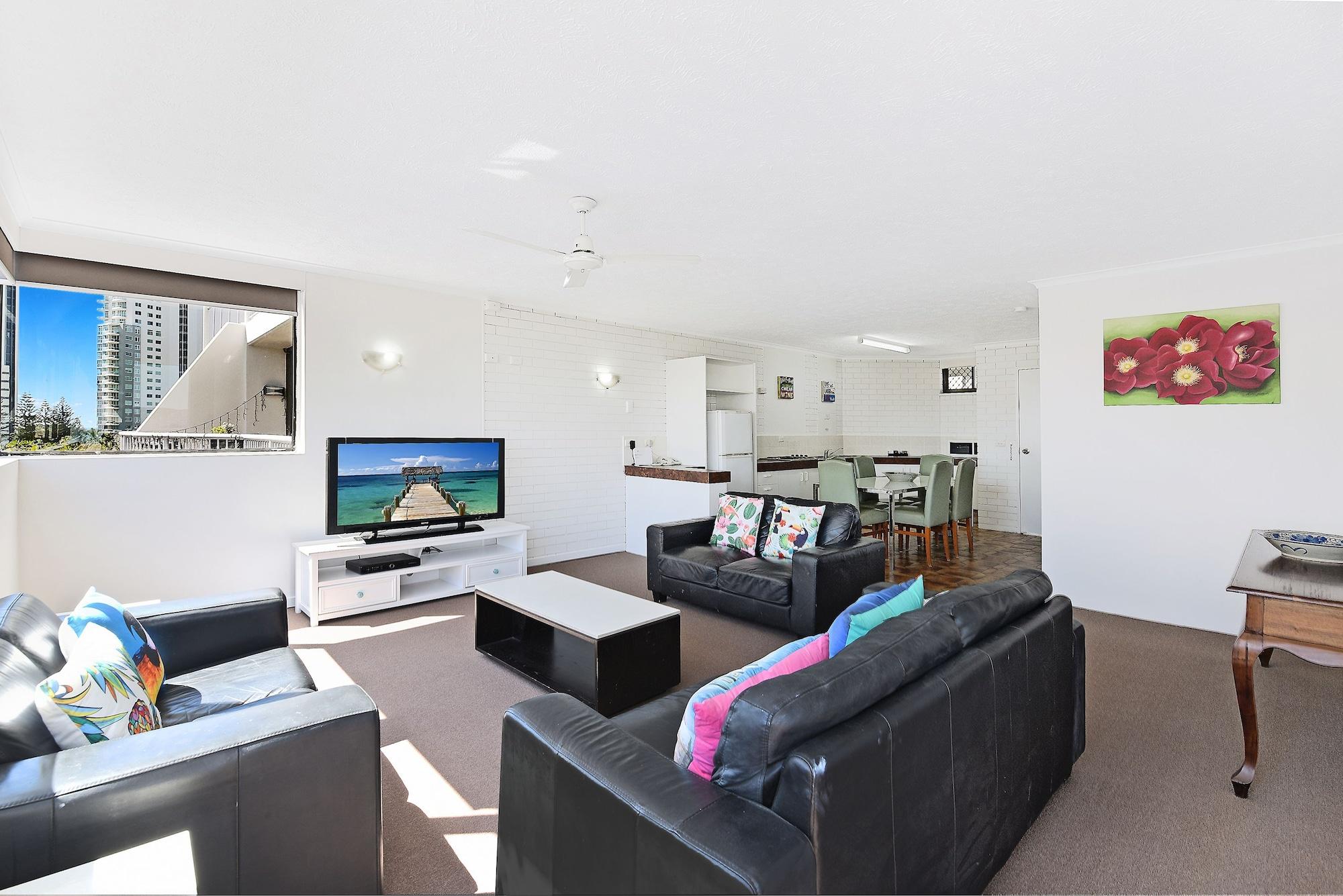 Broadbeach Travel Inn Apartments Guldkusten Exteriör bild