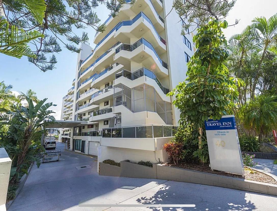 Broadbeach Travel Inn Apartments Guldkusten Exteriör bild