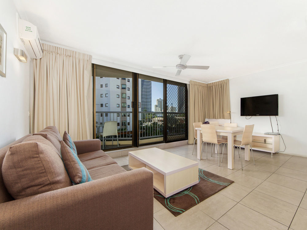 Broadbeach Travel Inn Apartments Guldkusten Exteriör bild
